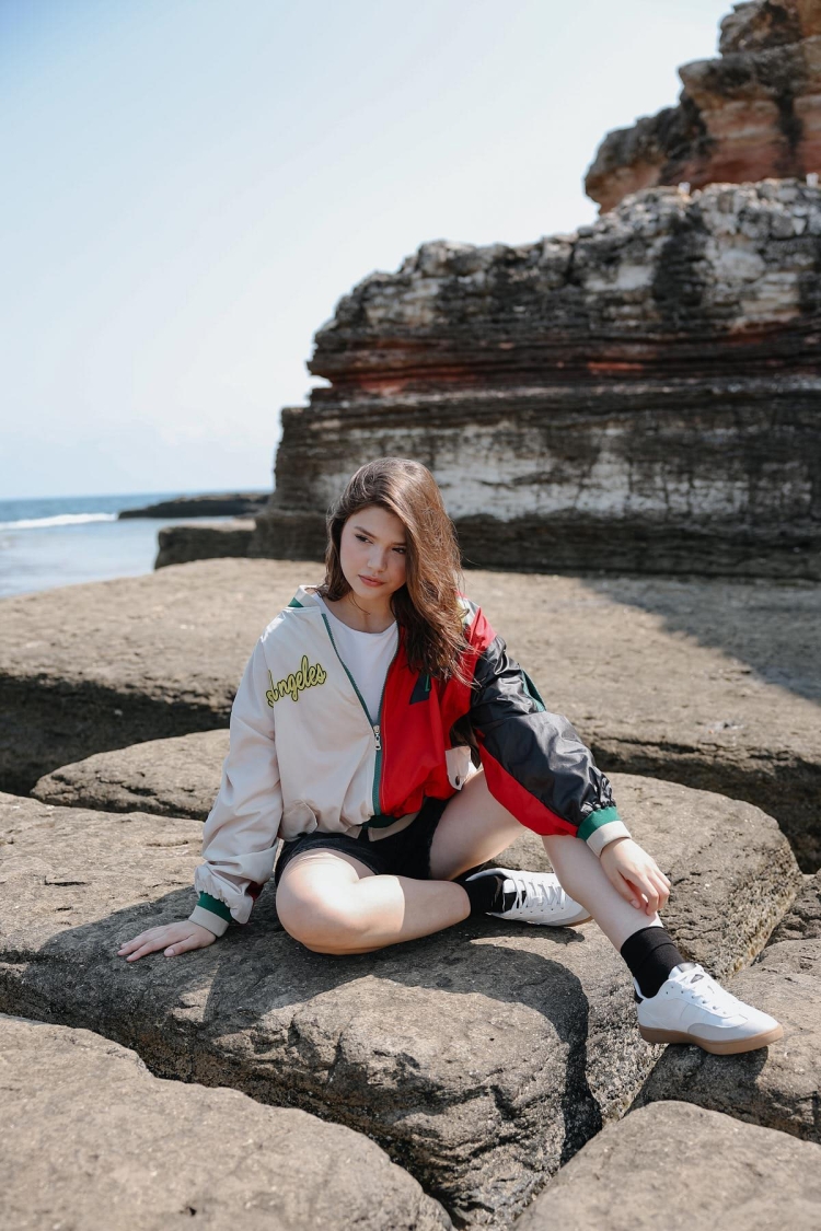 Printed Jacket - Reyon - Globality Store - Women Clothes Wholesale Turkey