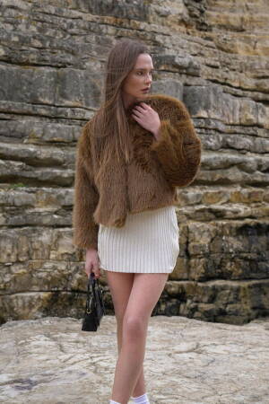 F 1615 Feather Vest - Topshow - Globality Store - Women Clothes Wholesale Turkey