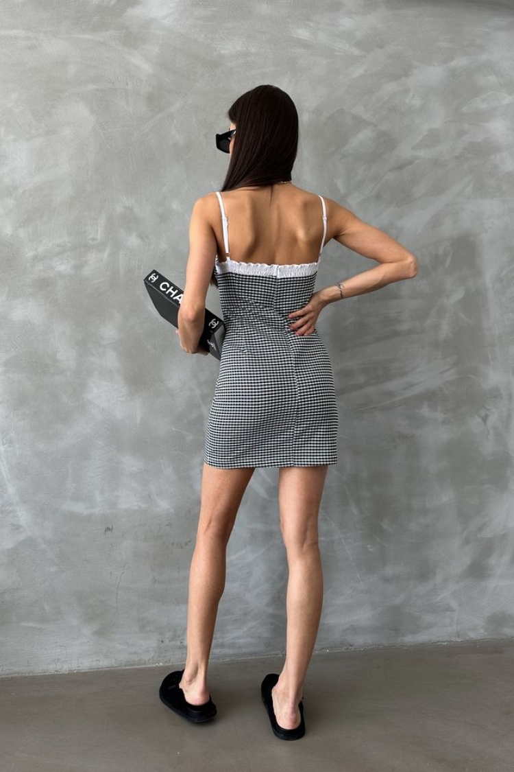 Gingham Strappy Dress