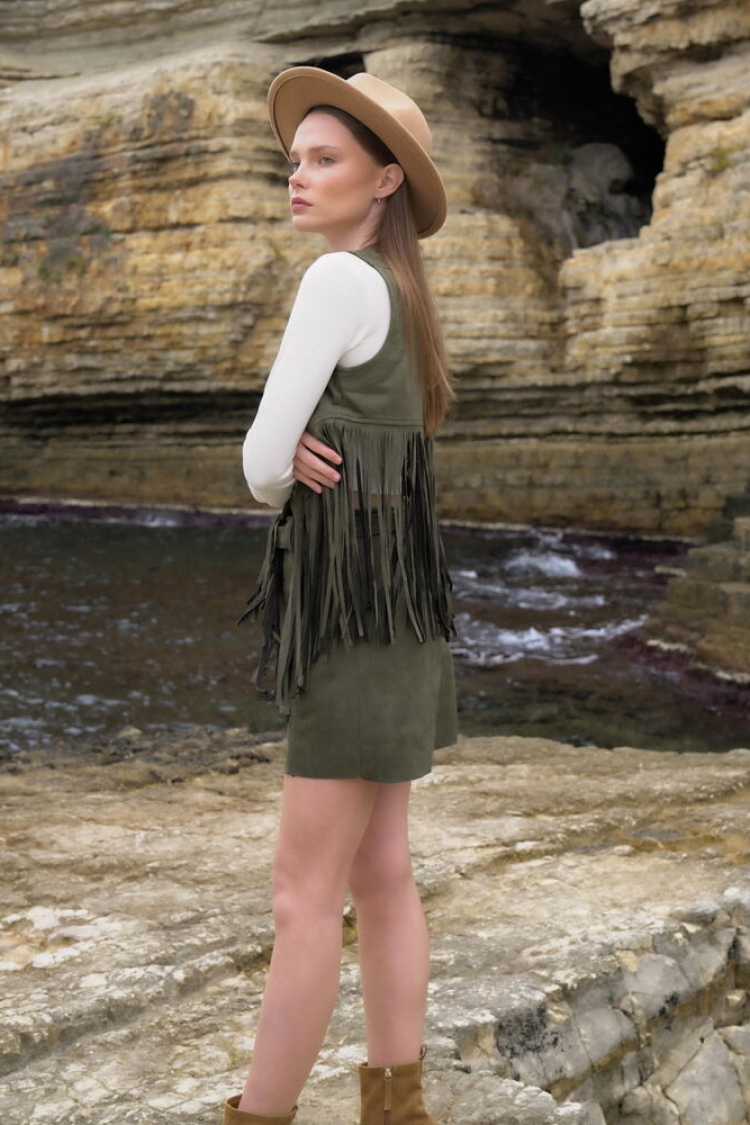 Tassel Drop Vest
