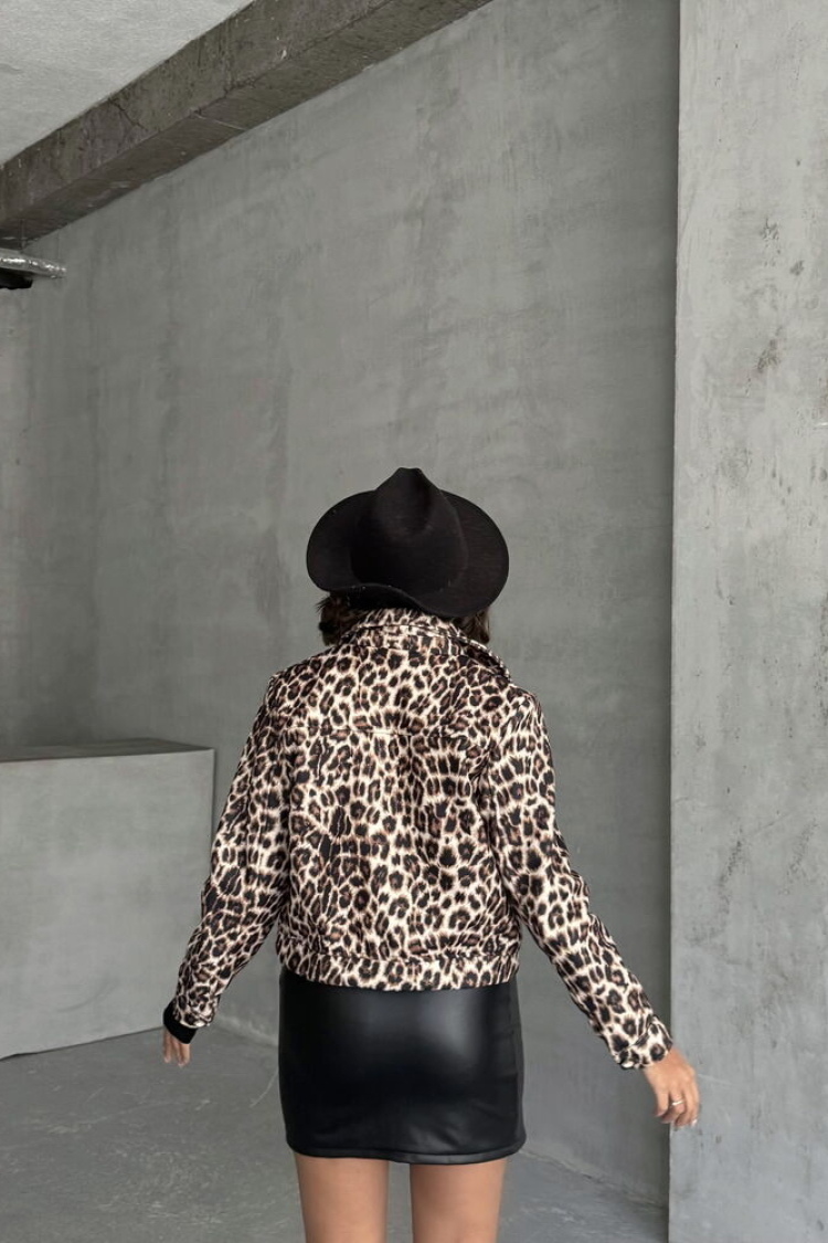 Leopard Pattern Cachet Coat