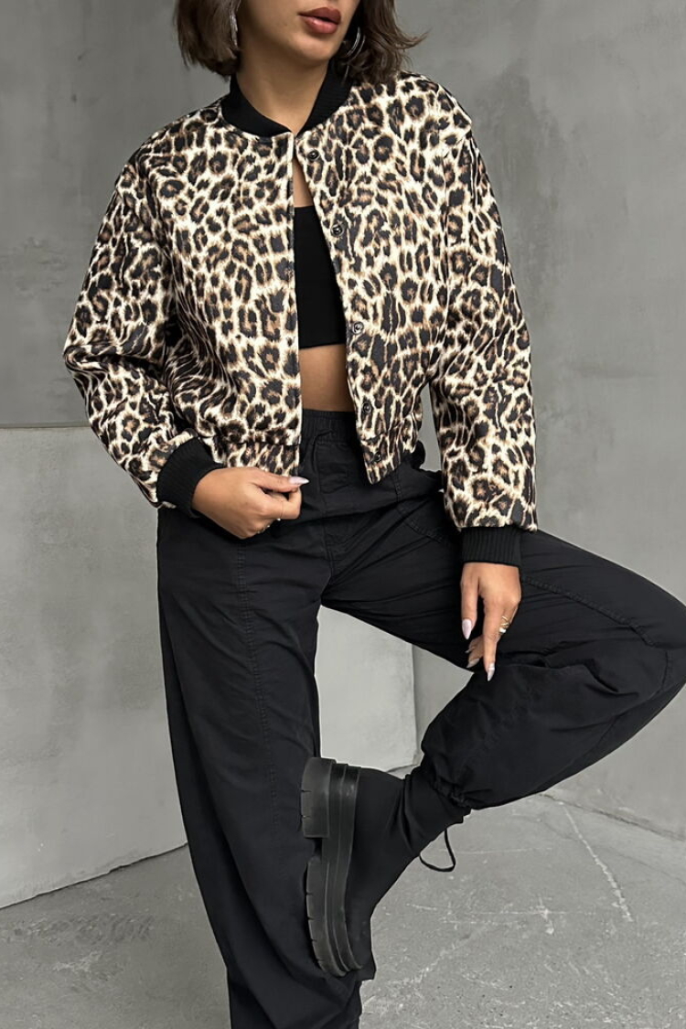 Leopard Pattern Cachet Coat