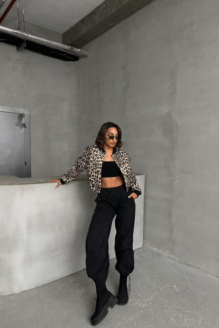 Leopard Pattern Cachet Coat