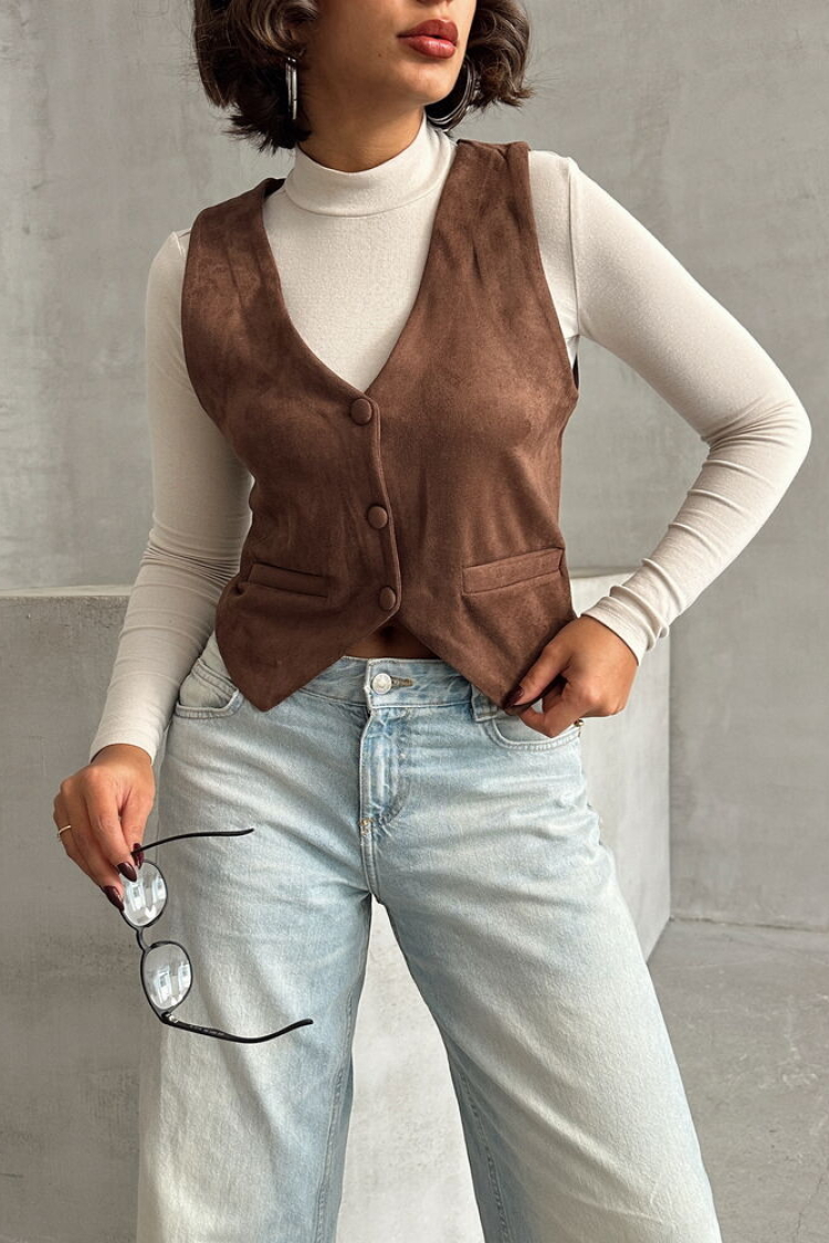 Suede Vest
