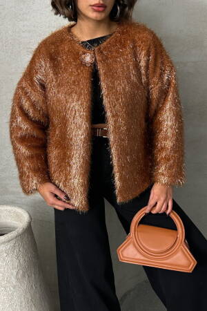 Glittery Fringed Cardigan - Topshow - Globality Store - Women Clothes Wholesale Turkey