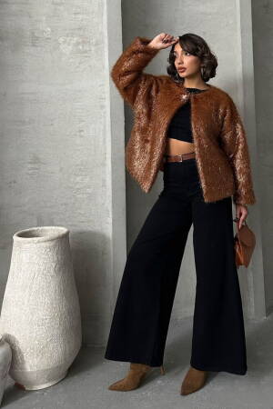 Glittery Fringed Cardigan - Topshow - Globality Store - Women Clothes Wholesale Turkey