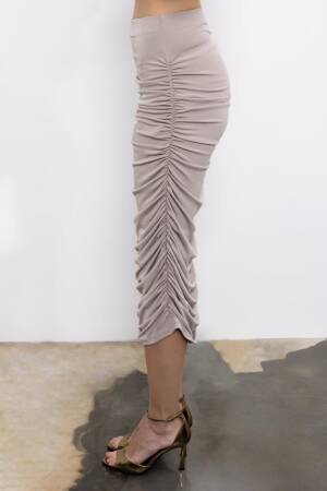 Draped Midi Pencil Skirt - BSL - Globality Store - Women Clothes Wholesale Turkey