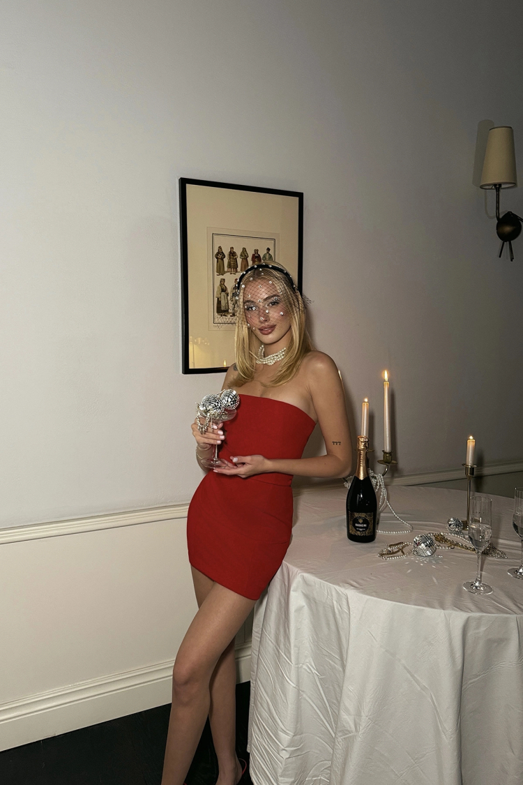 Strapless Mini Dress