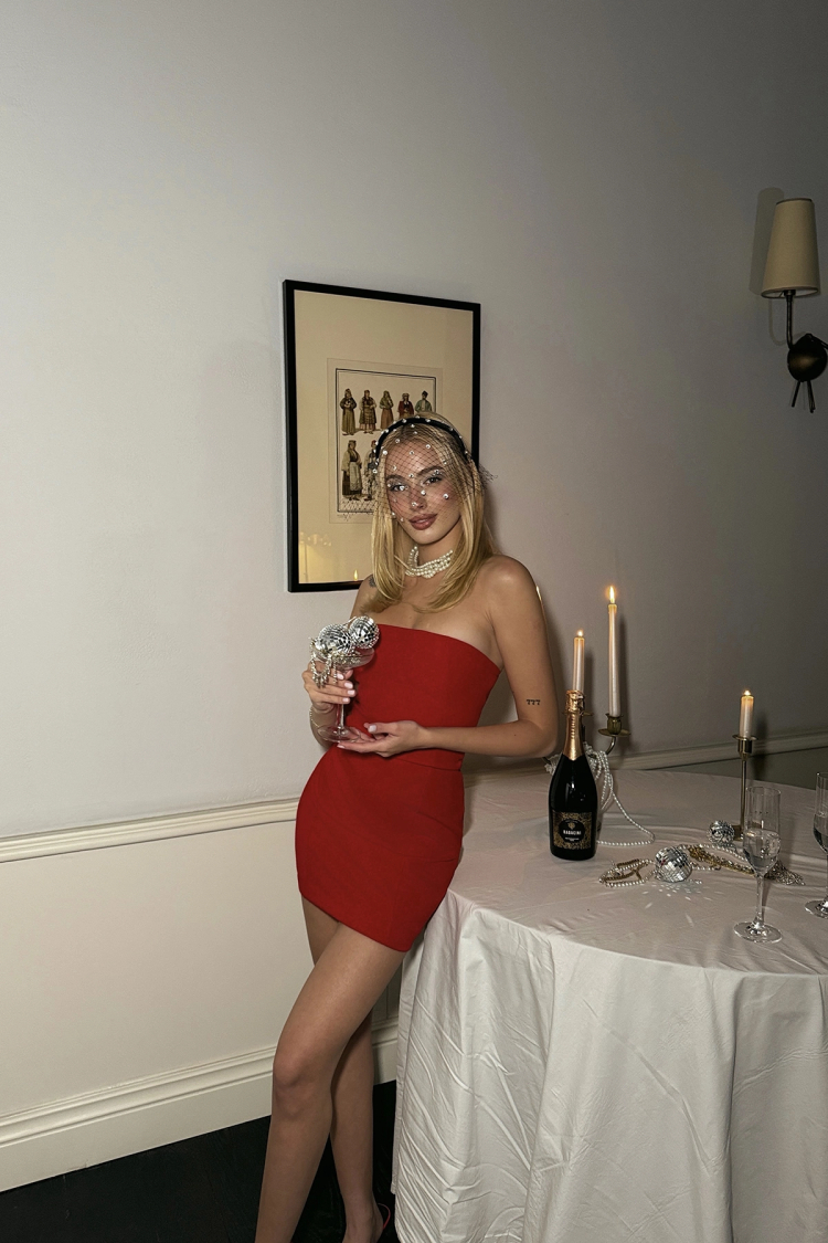 Strapless Mini Dress