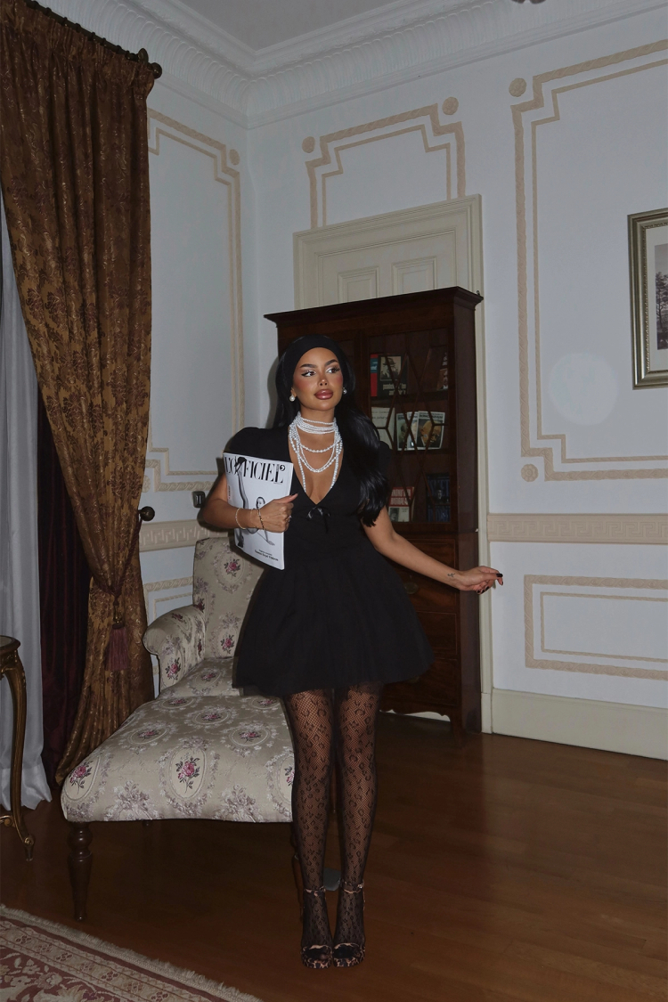 Front Tie Mini Dress