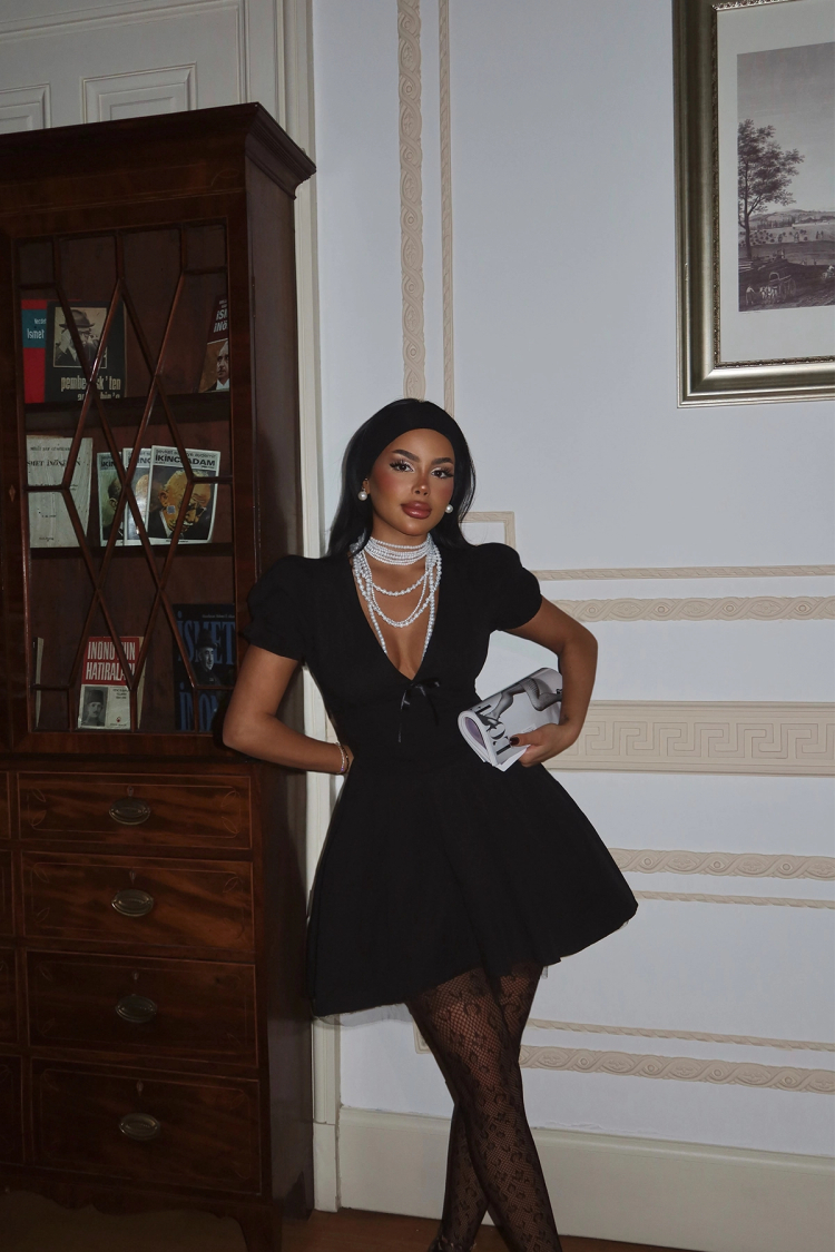 Front Tie Mini Dress