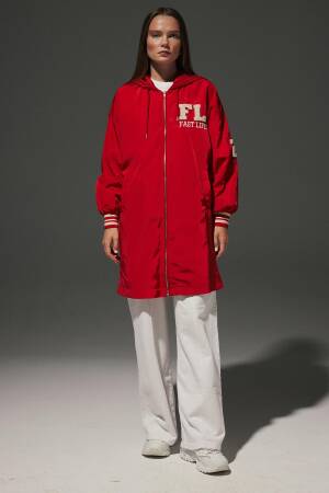 Hooded Long Women's College Trench Coat - Levure - Globality Store - Women Clothes Wholesale Turkey