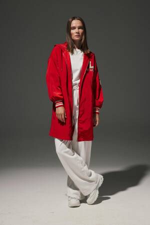 Hooded Long Women's College Trench Coat - Levure - Globality Store - Women Clothes Wholesale Turkey