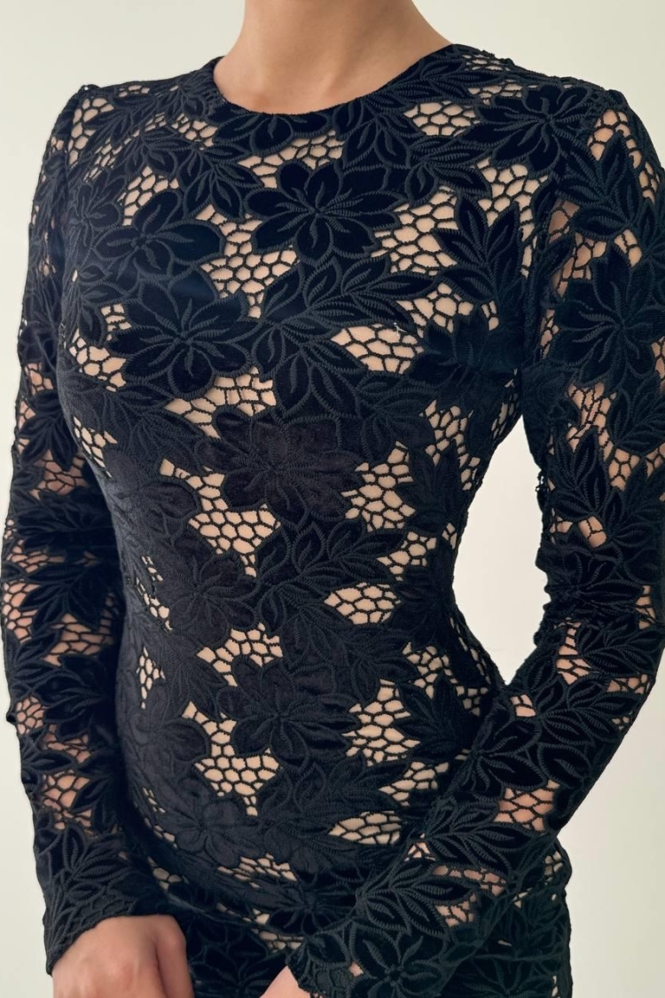 Hion Guipure Dress