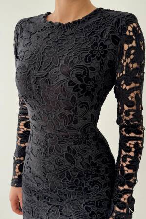 Suff Flower Detail Dress - Etika - Globality Store - Women Clothes Wholesale Turkey