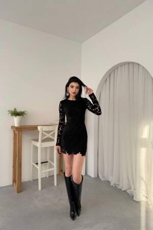 Suff Flower Detail Dress - Etika - Globality Store - Women Clothes Wholesale Turkey