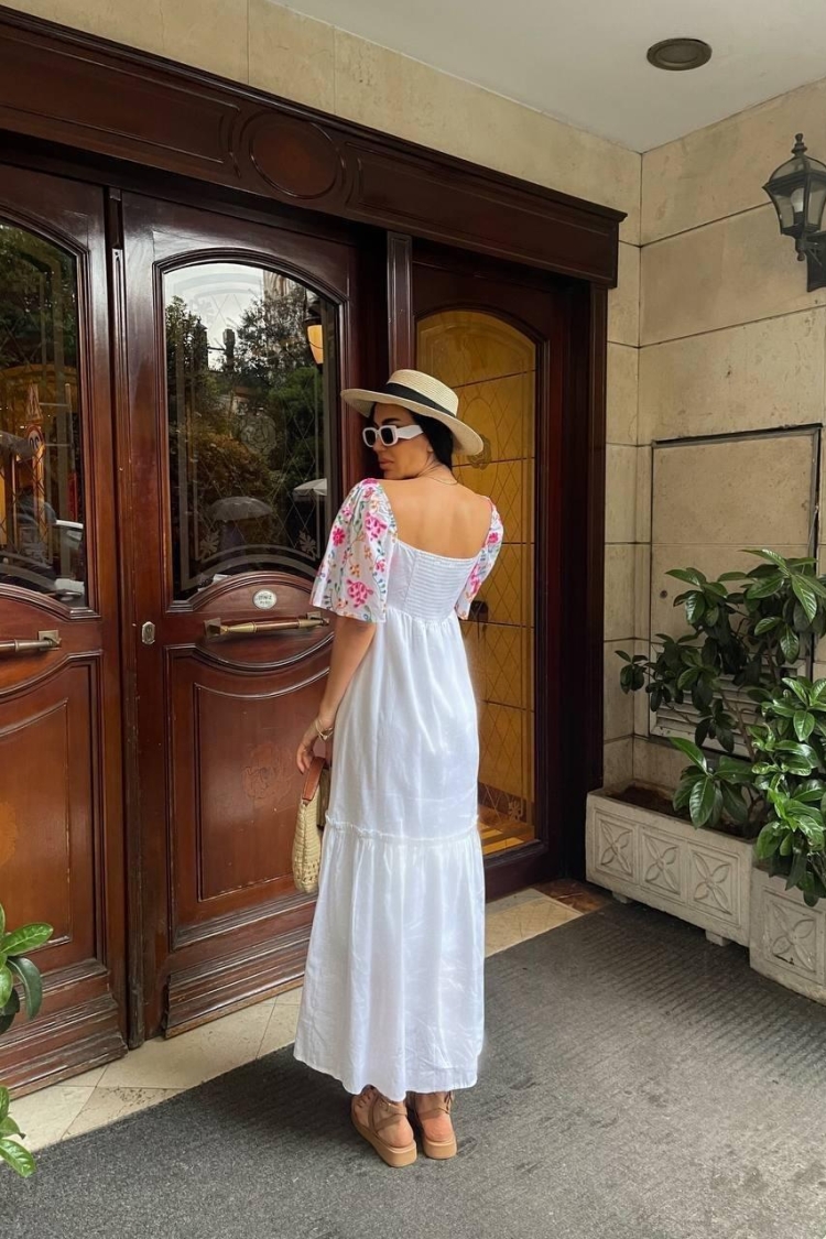 Colorful Embroidered Summer Dress
