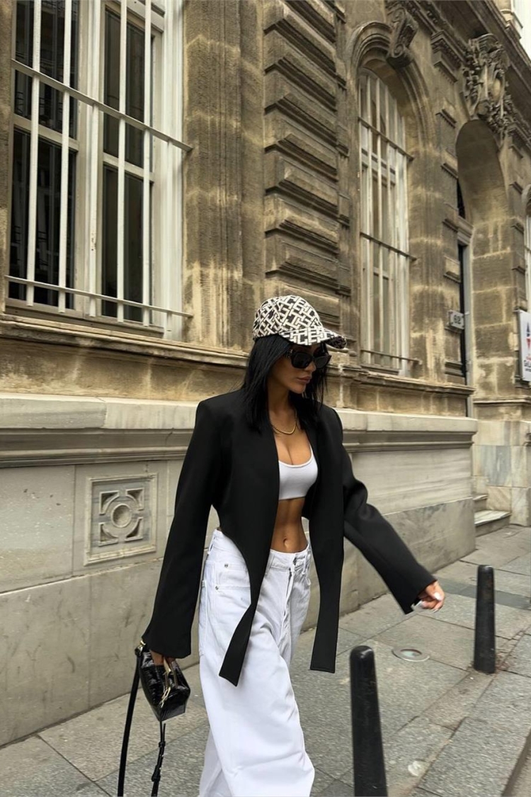 Tie Tail Crop Jacket