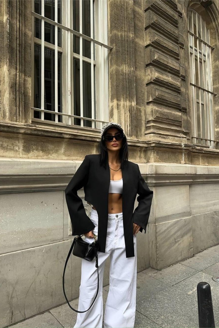 Tie Tail Crop Jacket