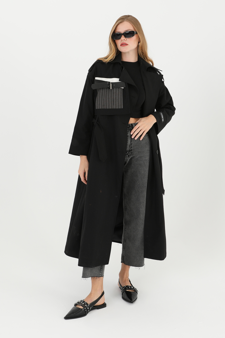 Women's Pocket Accessory Detailed Trench