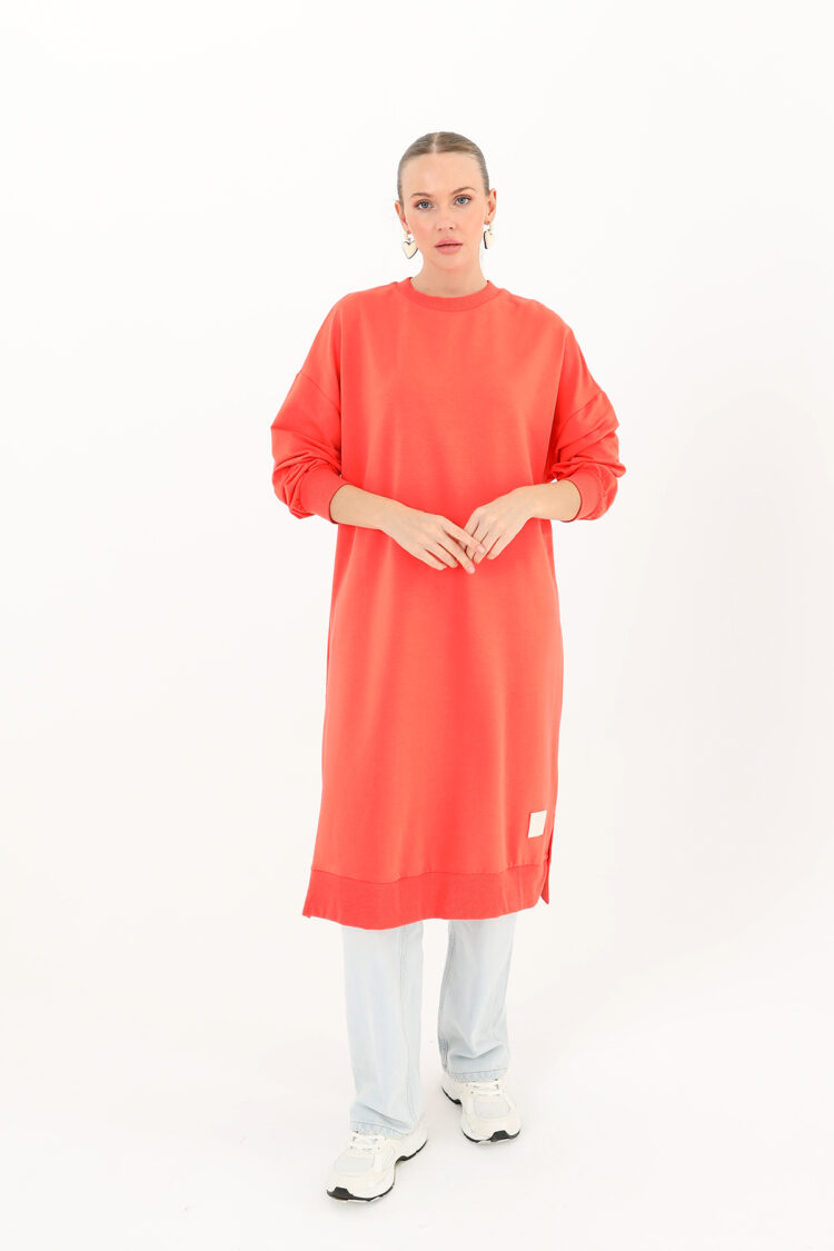 Basic Tunic - Pomegranate Flower - SOUL - Globality Store - Women Clothes Wholesale Turkey