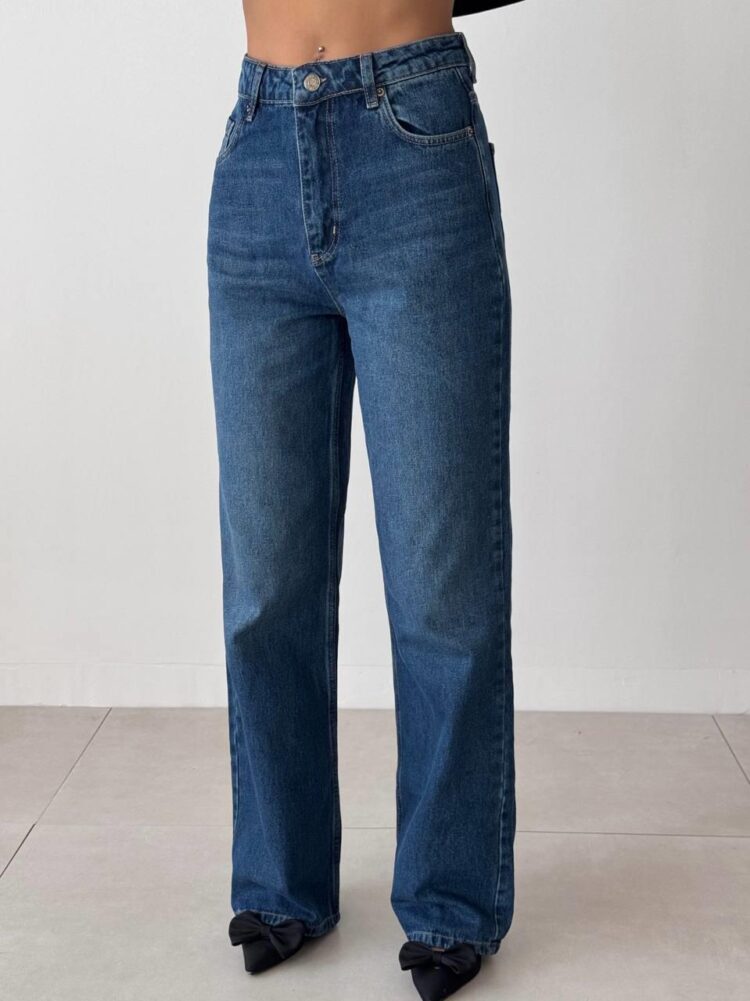 Wide Leg DarkJeans - LACARINO - Globality Store - Women Clothes Wholesale Turkey