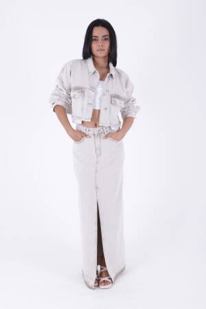 Denim Jacket With Lining Detail - XLove - Globality Store - Women Clothes Wholesale Turkey
