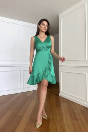 Double Breasted Flounce Globe Cobe Dress - STEPS - Globality Store - Women Clothes Wholesale Turkey