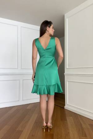 Double Breasted Flounce Globe Cobe Dress - STEPS - Globality Store - Women Clothes Wholesale Turkey