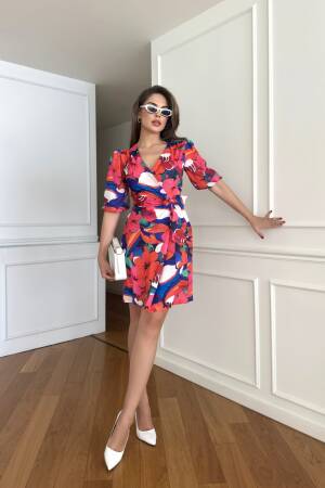 Moss Crepe Floral Dress - STEPS - Globality Store - Women Clothes Wholesale Turkey