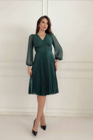 Plain Multi Chiffon Dress - STEPS - Globality Store - Women Clothes Wholesale Turkey
