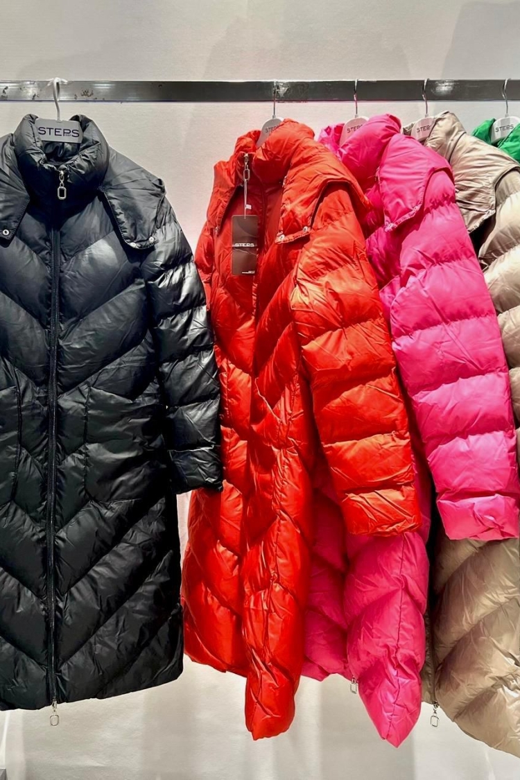 Outlet Hooded Puffer Jacket - STEPS - Globality Store - Women Clothes Wholesale Turkey