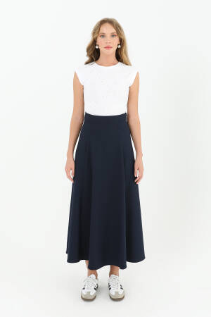 Flared Skirt With Zipper - Brand: Puane - Women's Clothing Wholesale - Globality Store