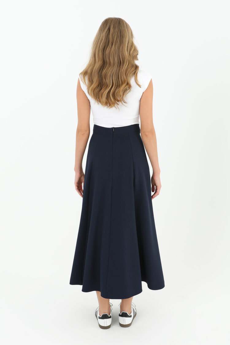 Flared Skirt With Zipper