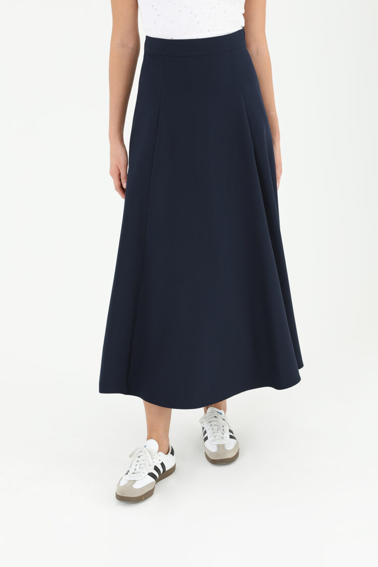 Flared Skirt With Zipper