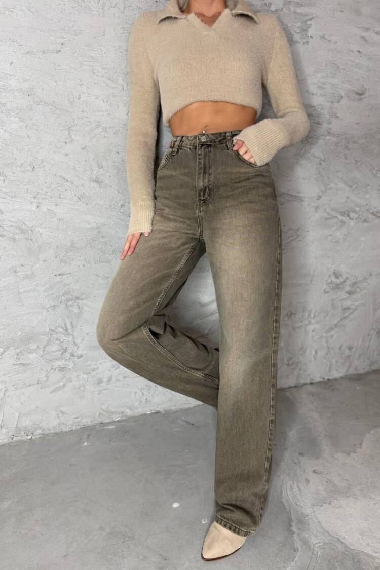 High Waist Loose Fit Jeans