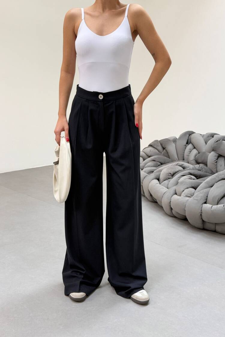 230 Gr Poly Viscose Full Lycra Pleated Palazzo Pants
