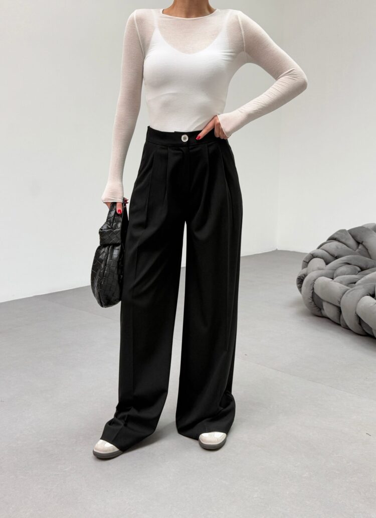 230 Gr Poly Viscose Full Lycra Pleated Palazzo Pants