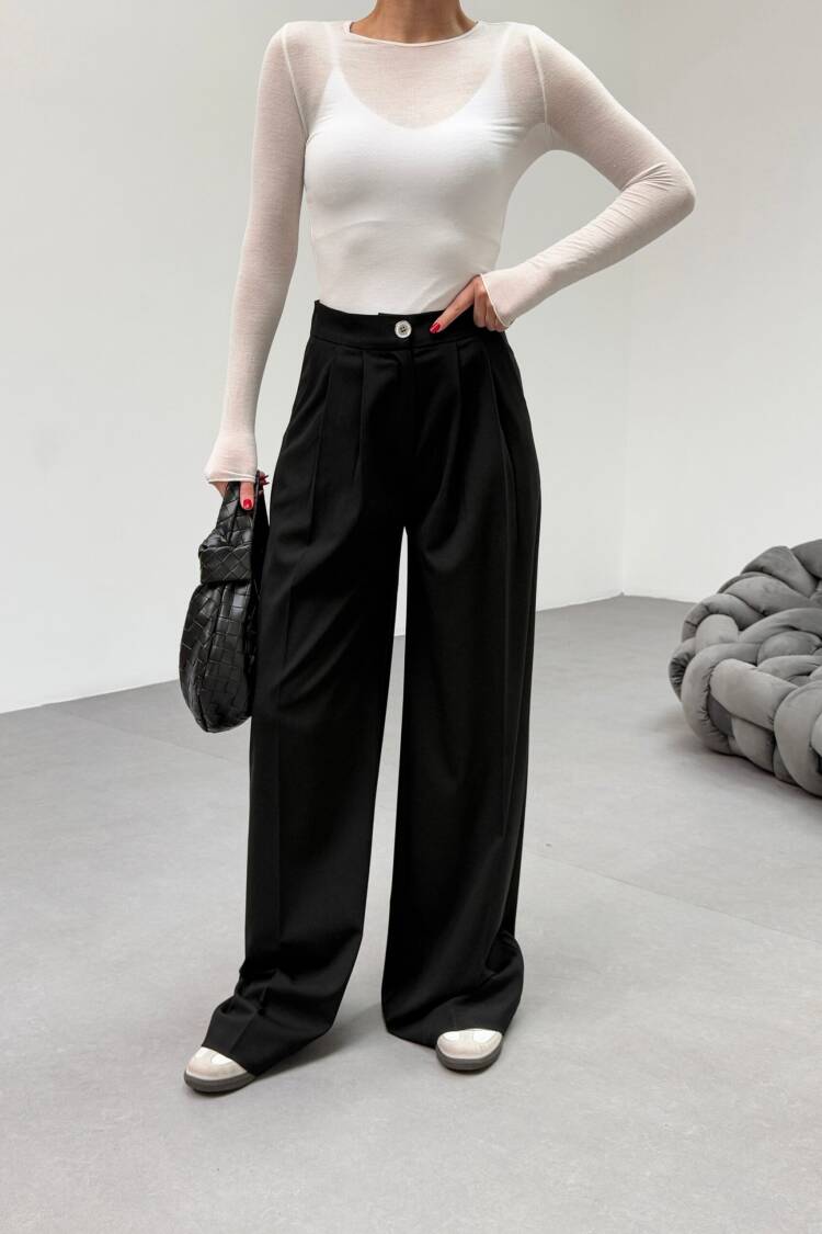 230 Gr Poly Viscose Full Lycra Pleated Palazzo Pants