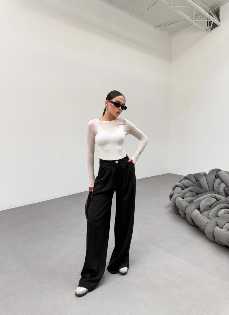 230 Gr Poly Viscose Full Lycra Pleated Palazzo Pants