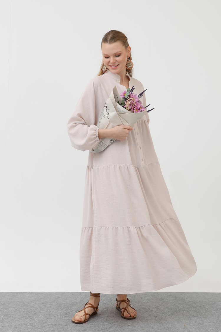 Women's Linen Dress - SOUL - Globality Store - Women Clothes Wholesale Turkey