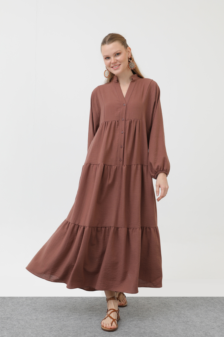 Women's Linen Dress - SOUL - Globality Store - Women Clothes Wholesale Turkey