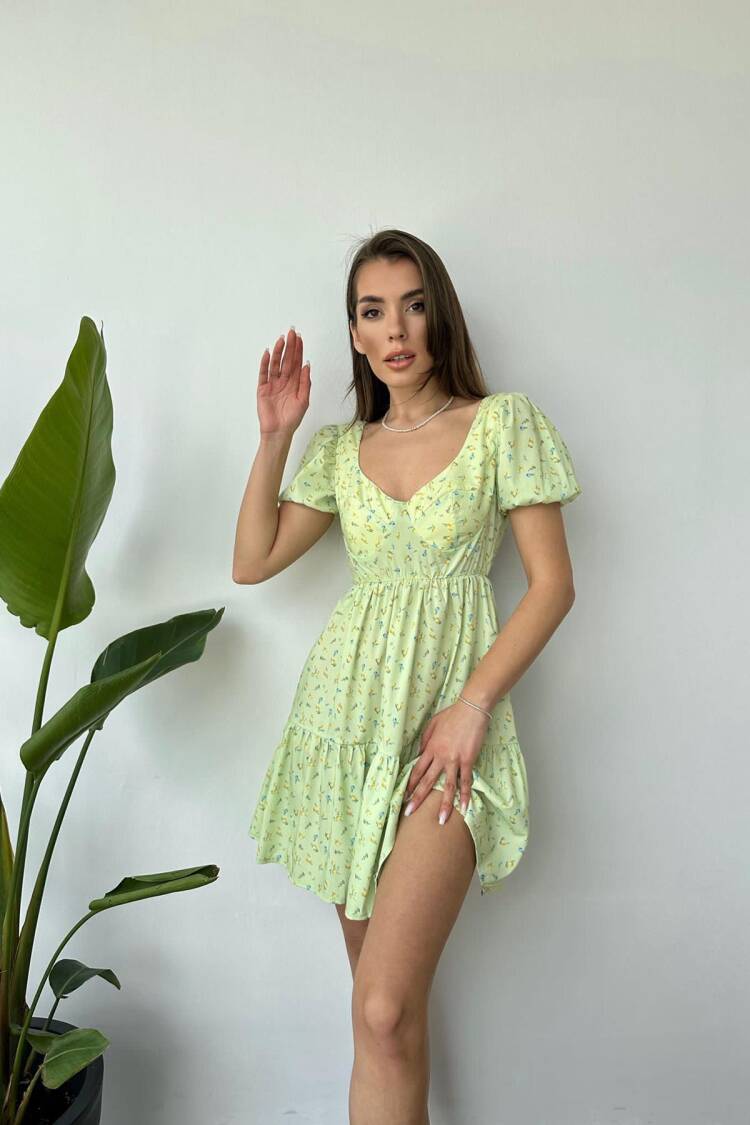 Backless Dress - Green