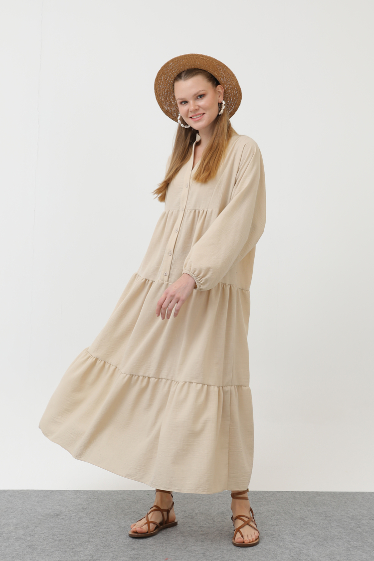 Linen Dress - SOUL - Globality Store - Women Clothes Wholesale Turkey