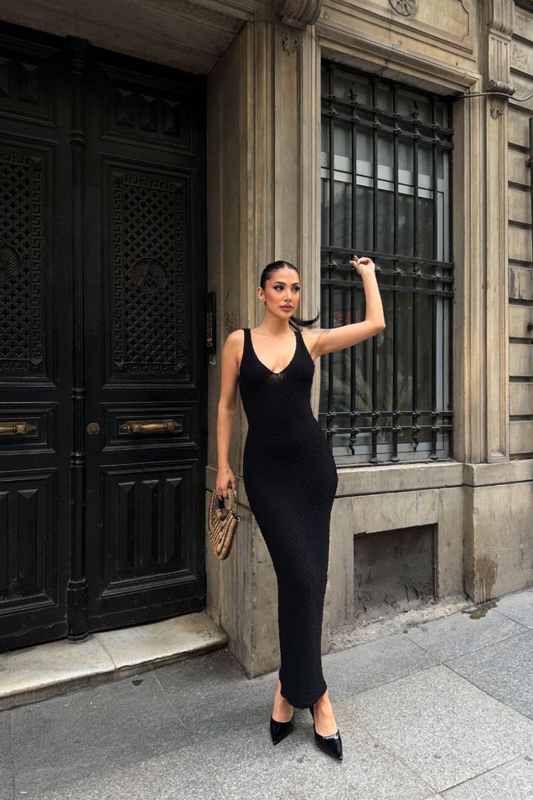 Strappy Knitwear Dress - Ezgi Nisantasi - Globality Store - Women Clothes Wholesale Turkey