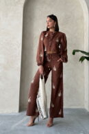 Embroidery Detailed Linen Pants - Topshow - Globality Store - Women Clothes Wholesale Turkey