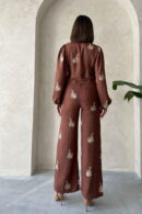 Embroidery Detailed Linen Pants - Topshow - Globality Store - Women Clothes Wholesale Turkey