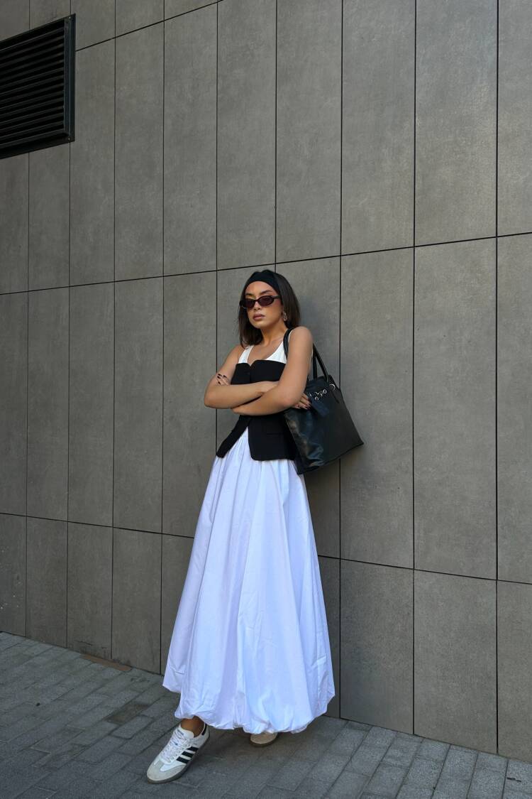Elastic Long Balloon Skirt 29004