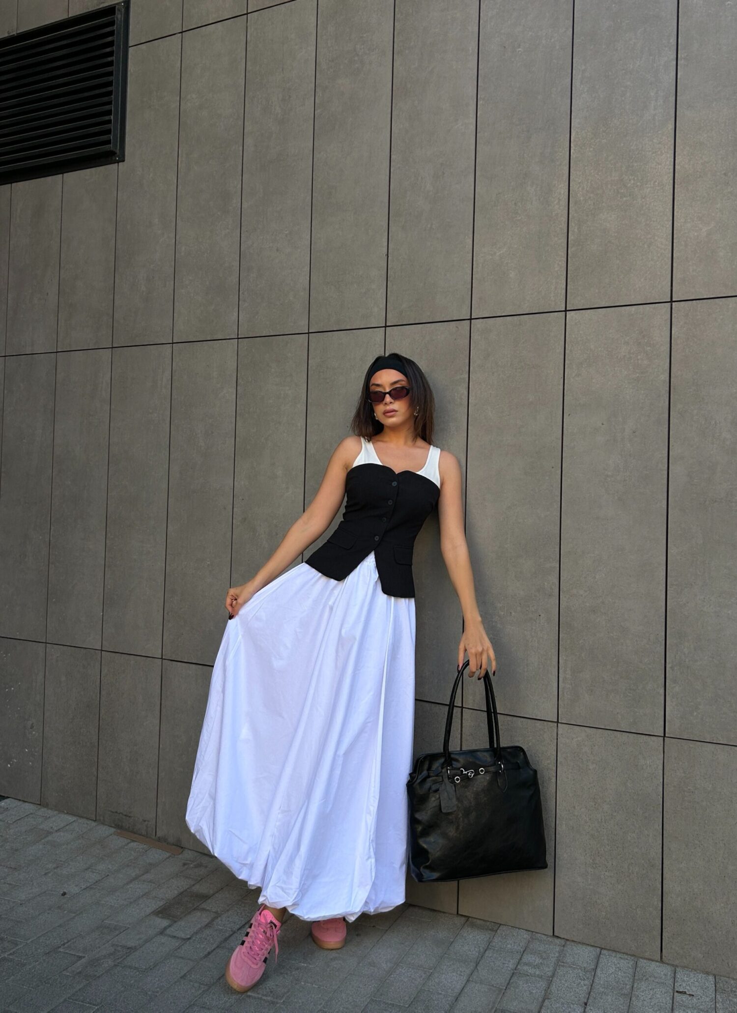 Elastic Long Balloon Skirt 29004 - First Angels - Globality Store - Women Clothes Wholesale Turkey