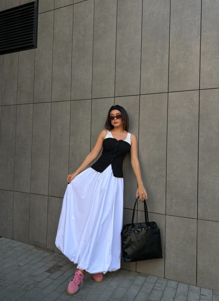 Elastic Long Balloon Skirt 29004